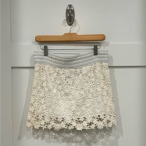 Pronto Crocheted Floral Skirt